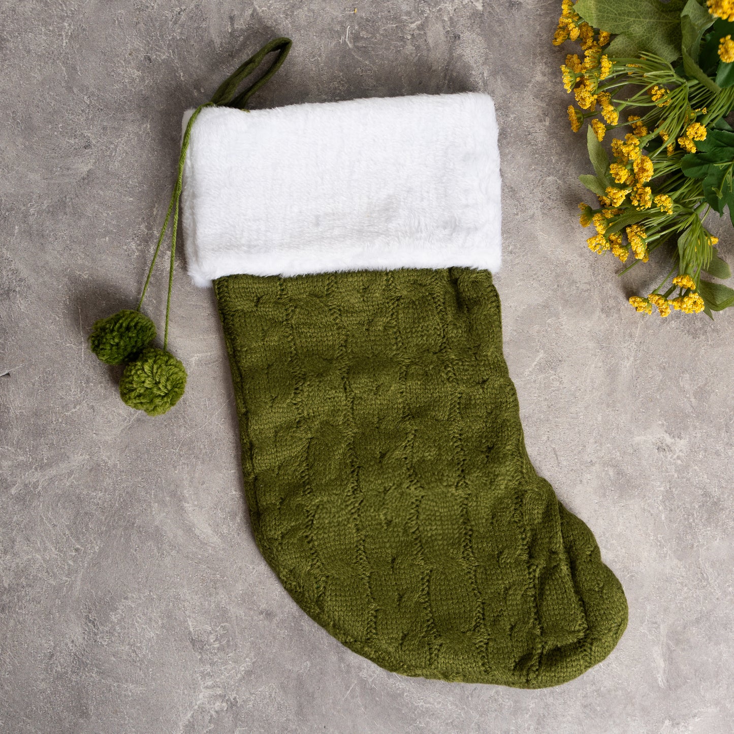 Cuff Stocking - Green