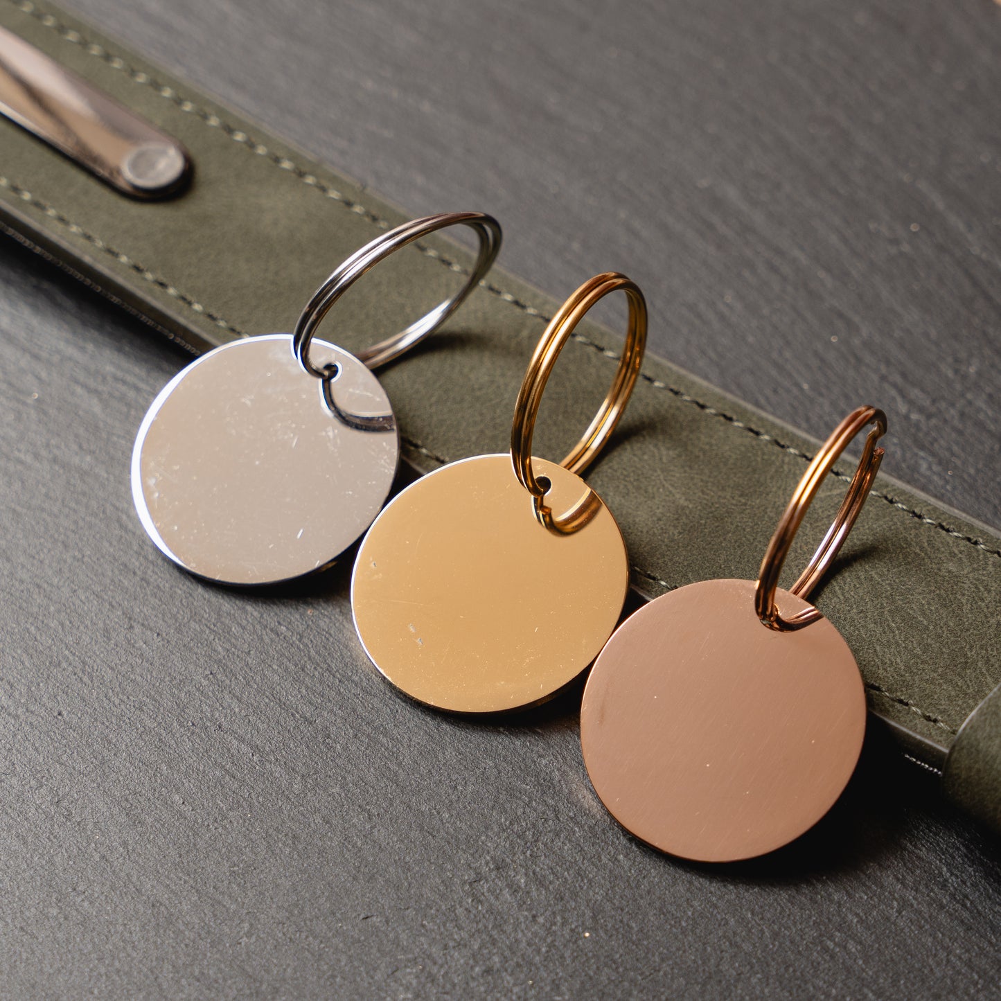 25mm Gold Dog Tag