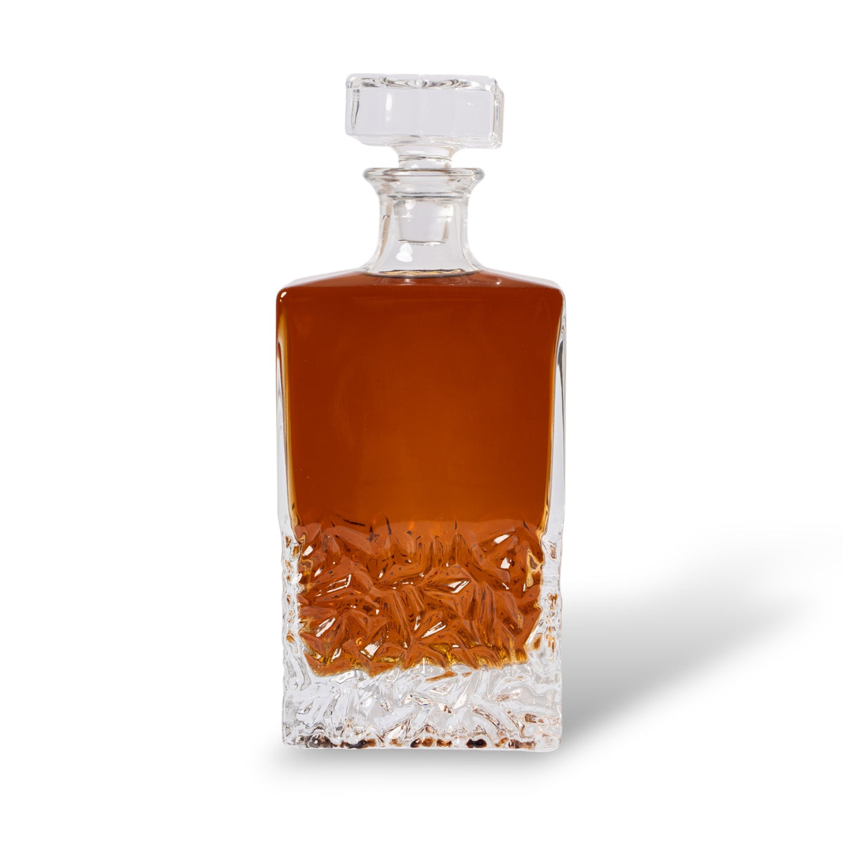 24 oz. Square Glass Whiskey Decanter