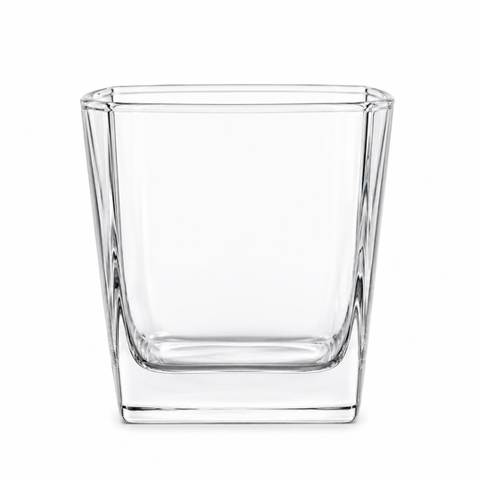 10oz Square Round Whiskey Glass