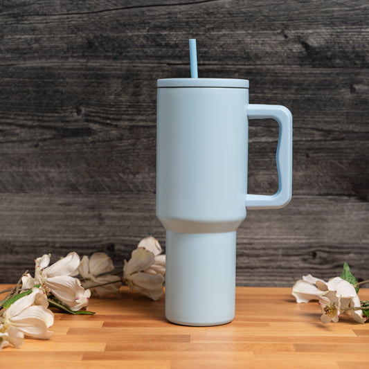 40oz Tumbler with Handle - Blue