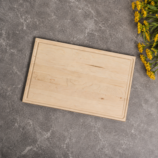 Rectangular Cutting Boards – Walnut, Maple, & Red Oak (With Juice Groove)