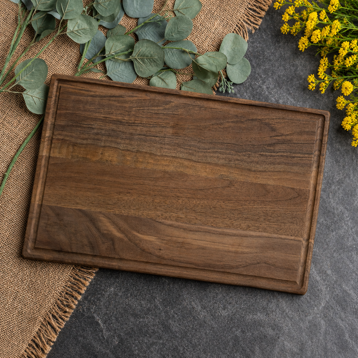 Rectangular Cutting Boards – Walnut, Maple, & Red Oak (With Juice Groove)