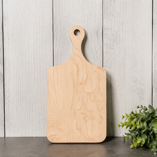 Paddle Cutting Boards – Walnut, Maple, & Red Oak