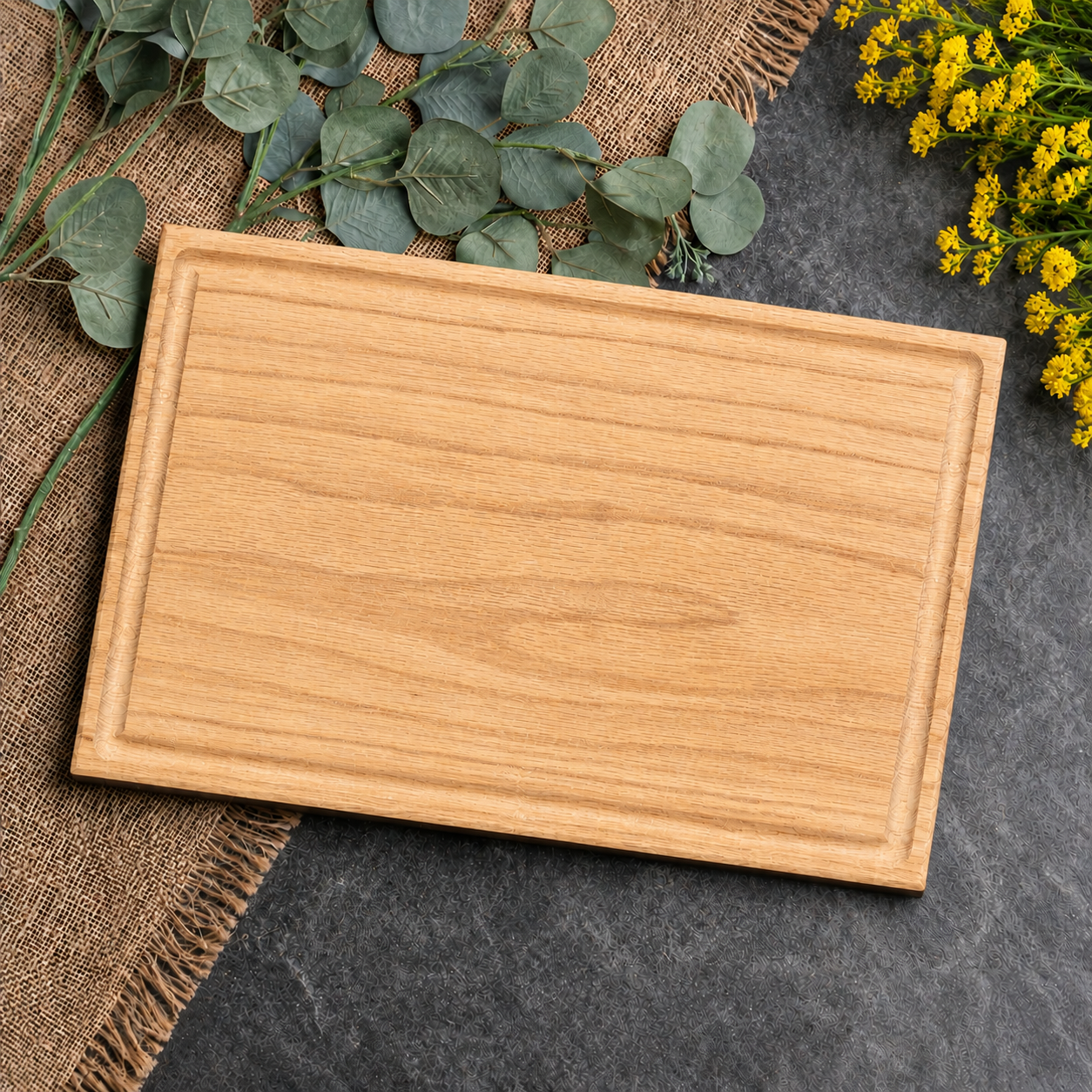 Rectangular Cutting Boards – Walnut, Maple, & Red Oak (With Juice Groove)