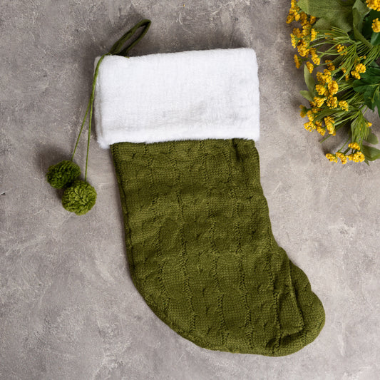 Cuff Stocking - Green