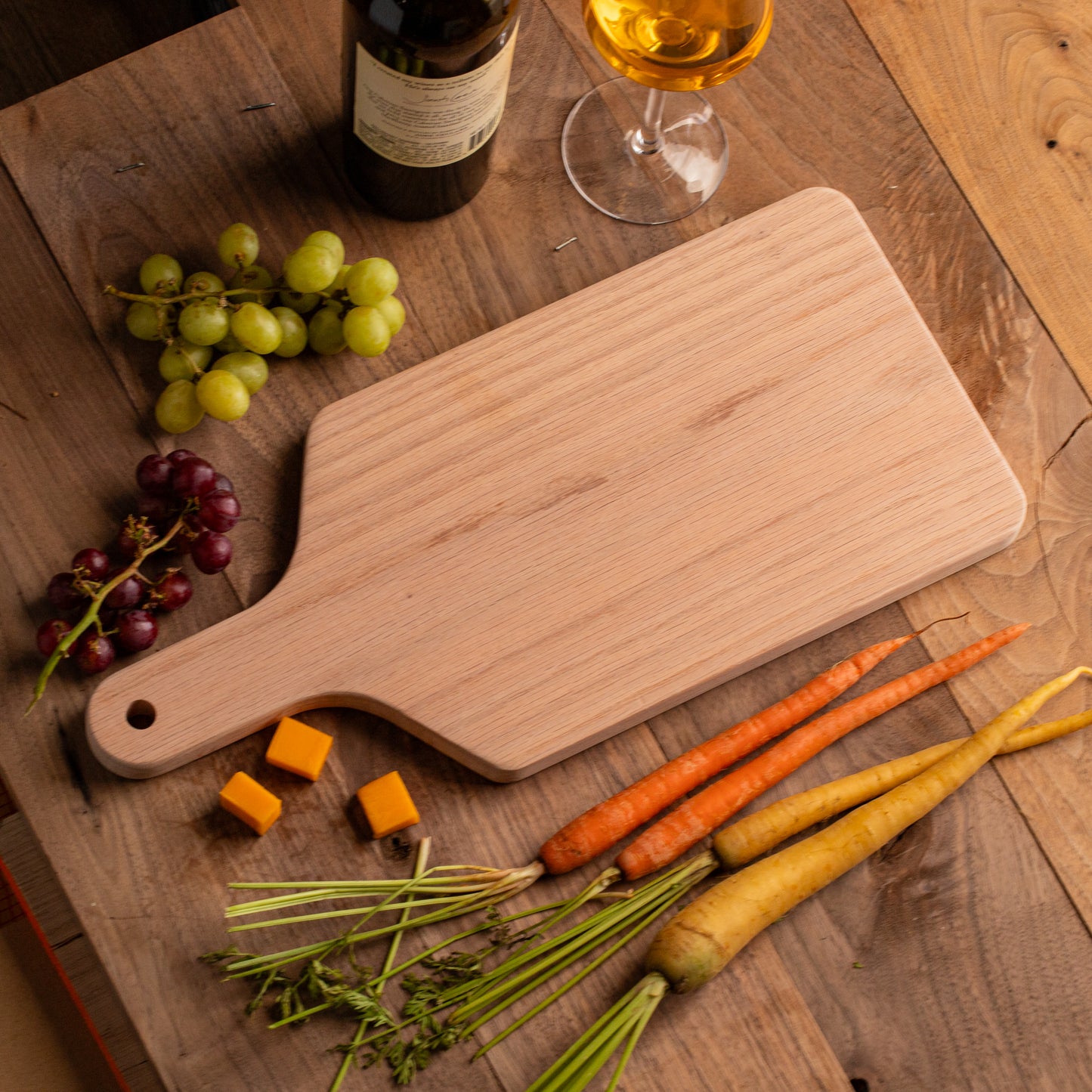 17"x8" Paddle Red Oak Cutting Board
