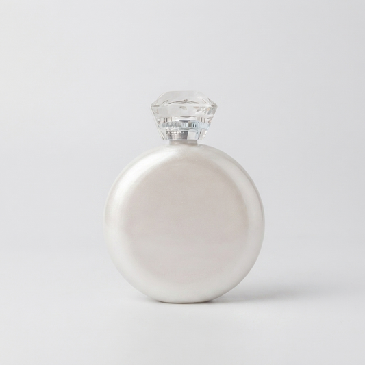 White Round Glam Fask