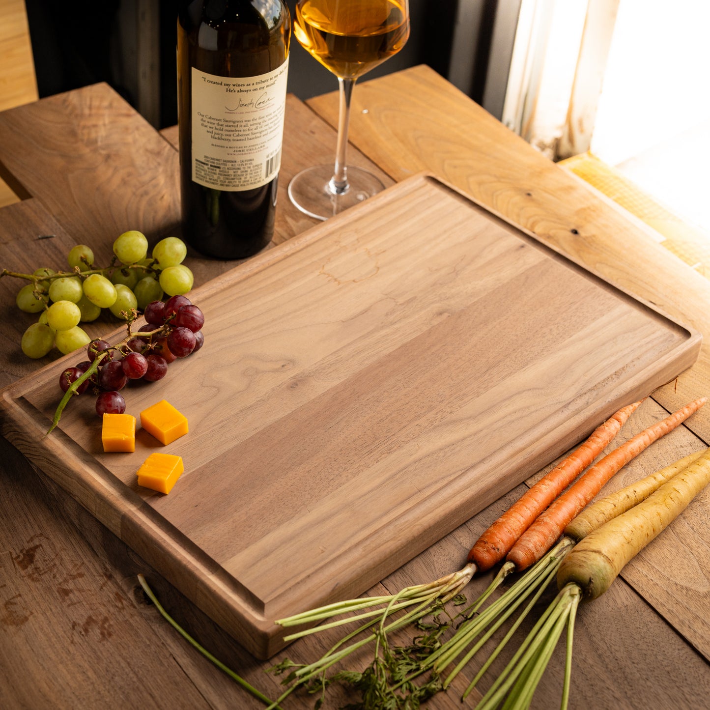 Rectangular Cutting Boards – Walnut, Maple, & Red Oak (With Juice Groove)