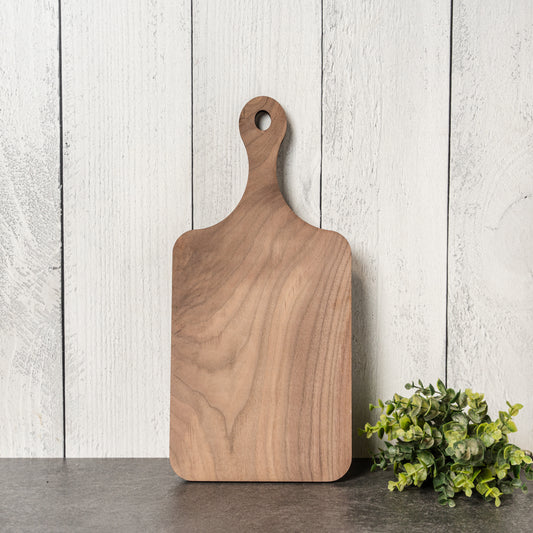Thin Paddle Cutting Boards – Walnut, Maple, & Red Oak