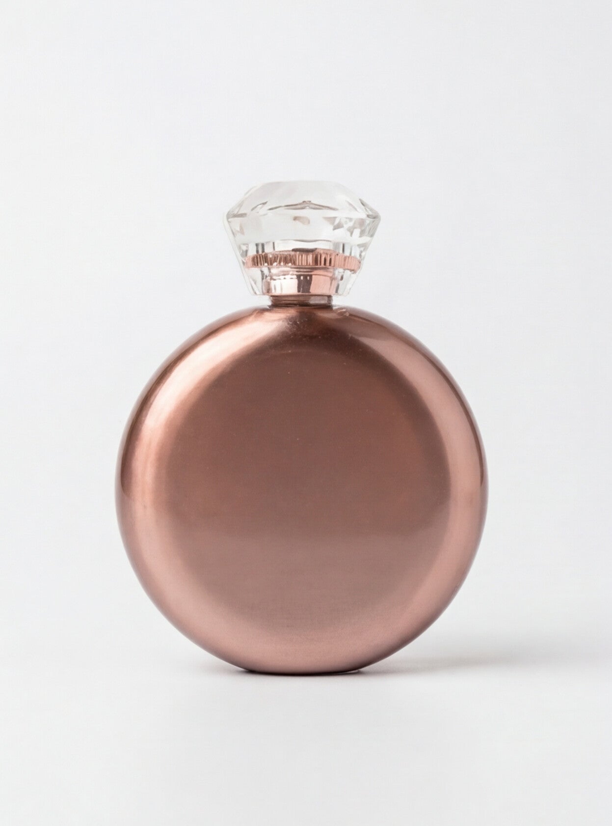 Rose Gold Round Glam Flask