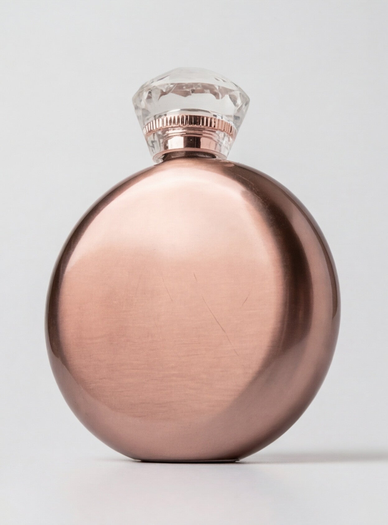 Rose Gold Round Glam Flask